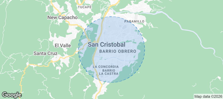 San Cristóbal Airbnb map